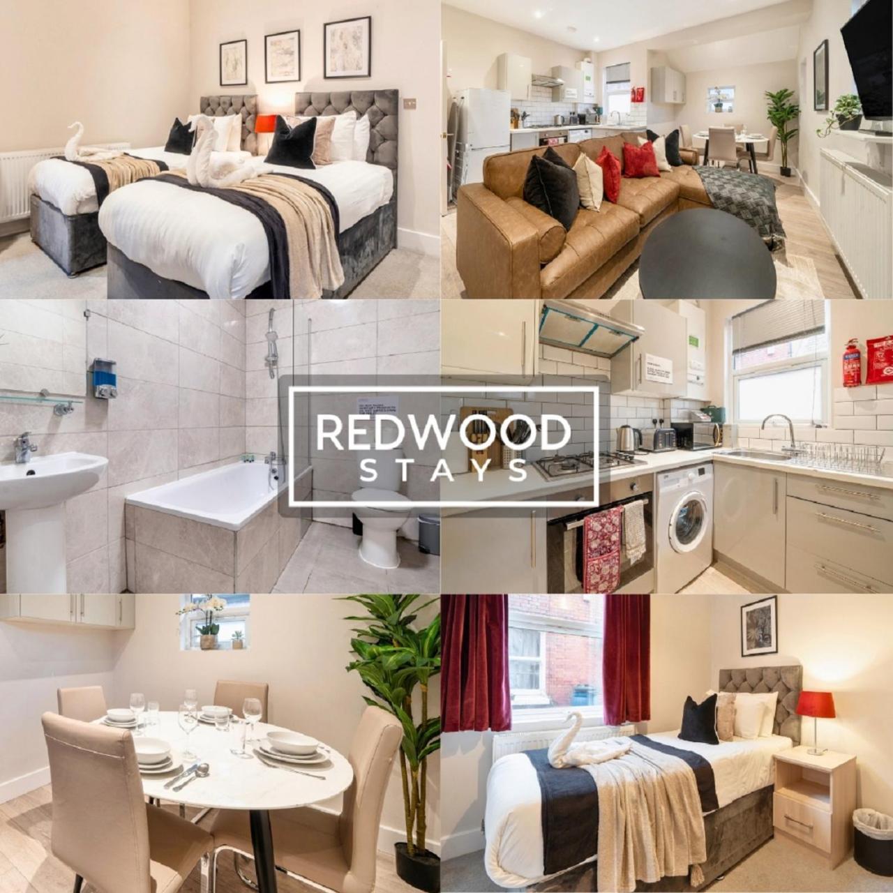 Newly Refurbished Everest Lodge Serviced Apartments For Contractors & Families, Free Wifi & Netflix By Redwood Stays Farnborough  Exterior photo